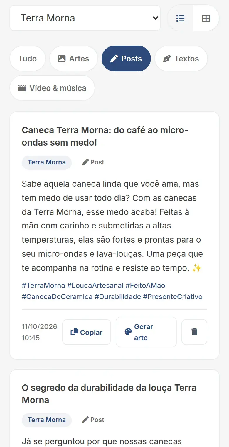 Meu Conteúdo filtrado pela marca Terra Morna e pelo tipo Posts